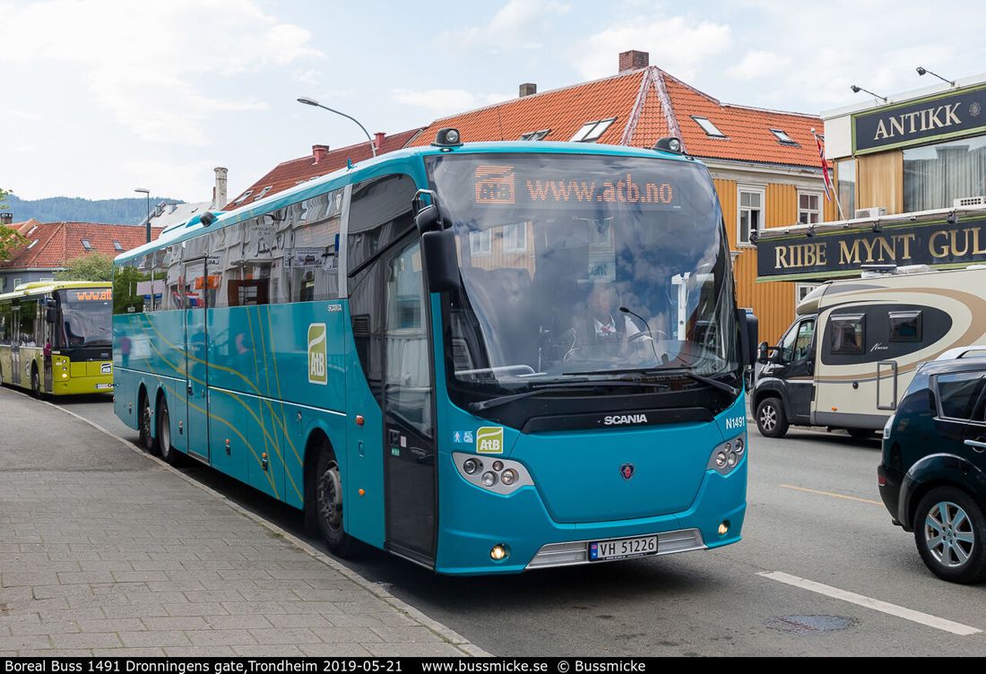 Trondheim, Scania OmniExpress 340 # N1491