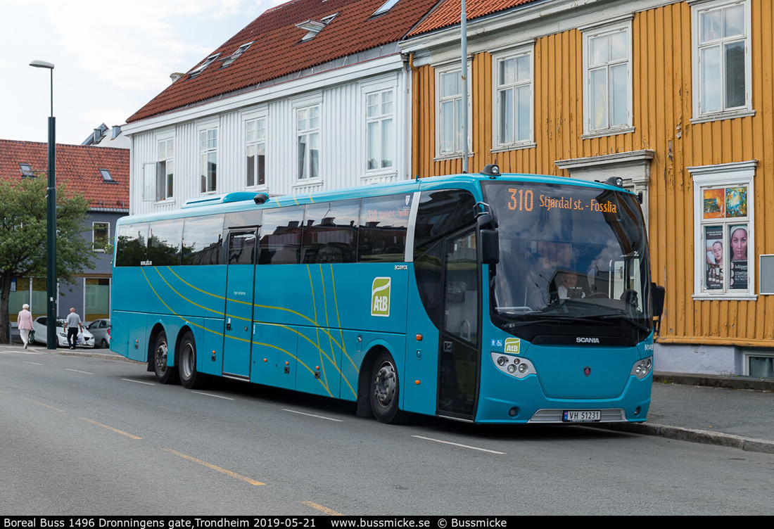 Trondheim, Scania OmniExpress 340 # N1496