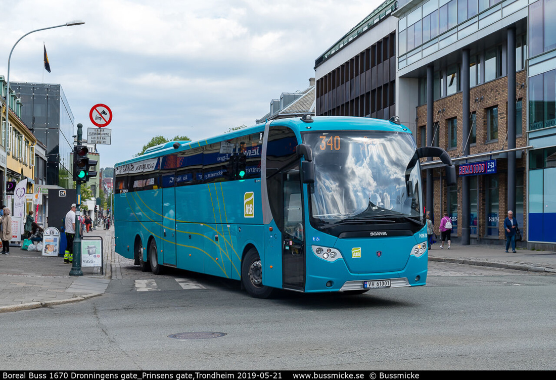 Trondheim, Scania OmniExpress 360 # N1670