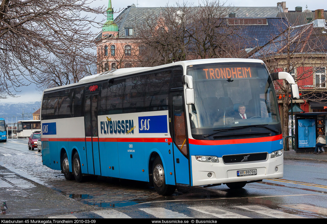 Trondheim, Volvo 9700H NG # 45