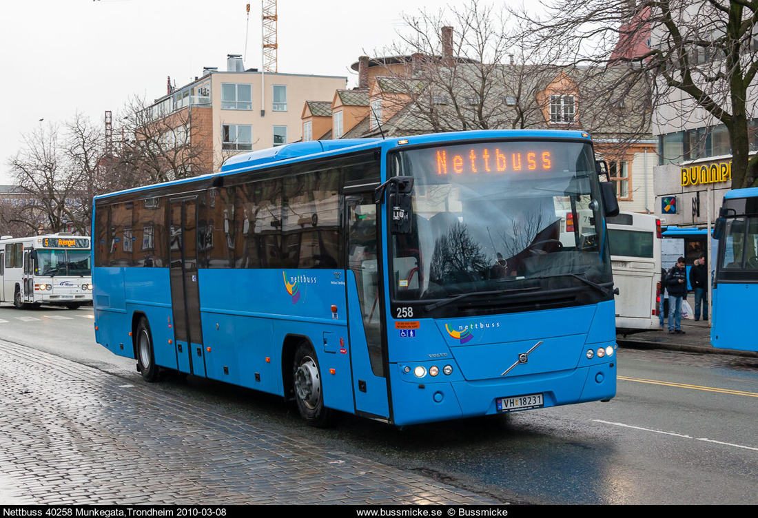 Trondheim, Volvo 8700 №: 40258