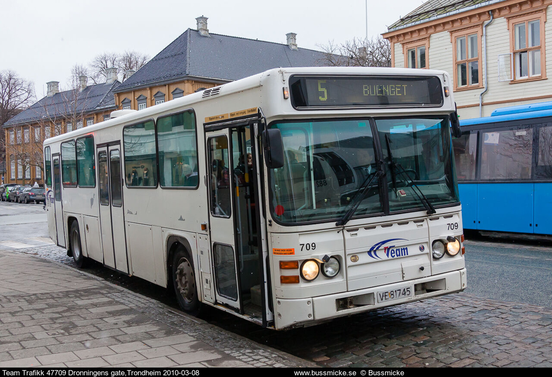 Trondheim, Scania CN113CLB # 709