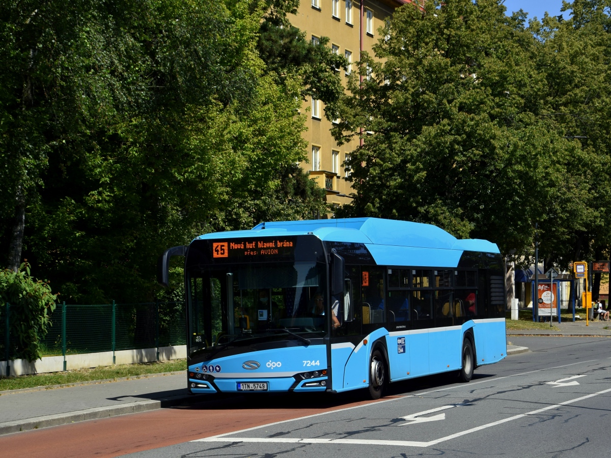 Ostrava, Solaris Urbino IV 12 CNG # 7244