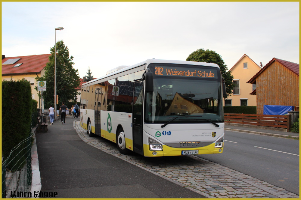 Erlangen, IVECO Crossway LE City 12M No. HÖS-V 39