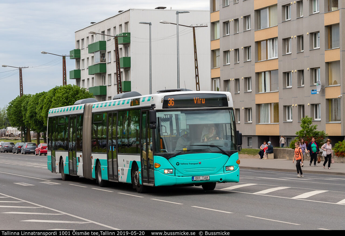 Таллин, Scania OmniLink CL94UA 6x2LB № 1001