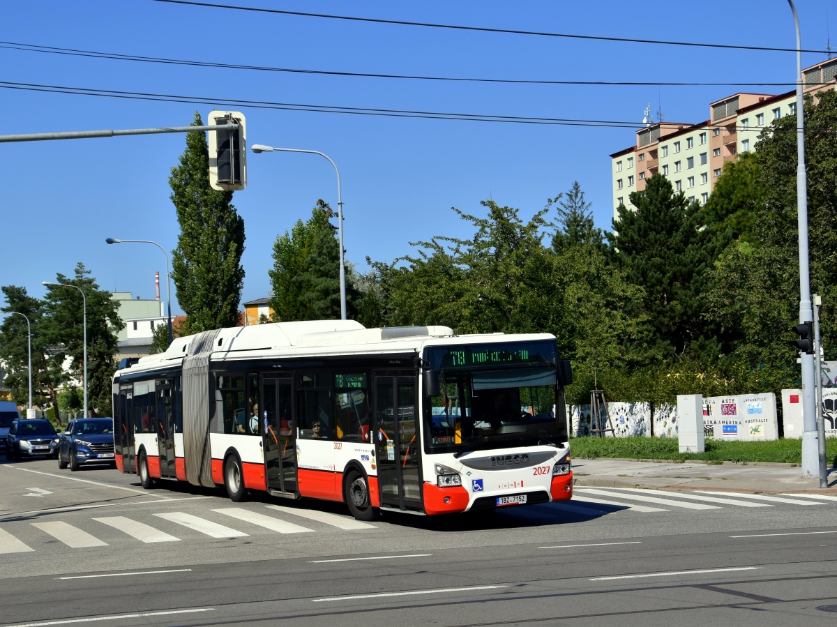 Brno, IVECO Urbanway 18M CNG nr. 2027