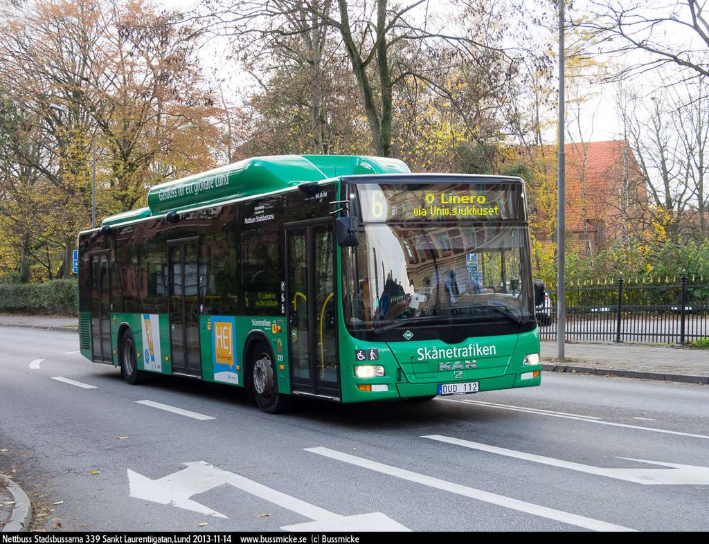 Lund, MAN A21 Lion's City NL313 CNG # 339