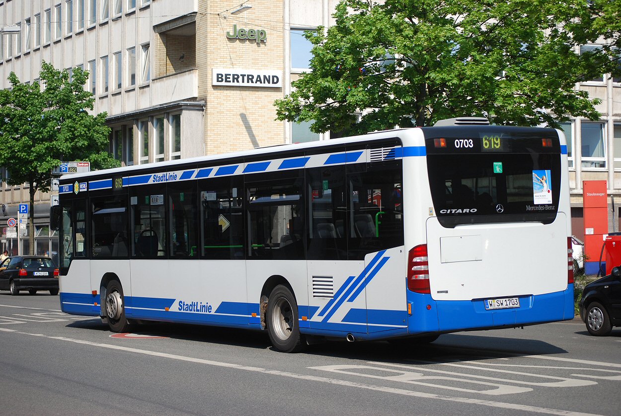 Wuppertal, Mercedes-Benz O530 Citaro Facelift №: 0703