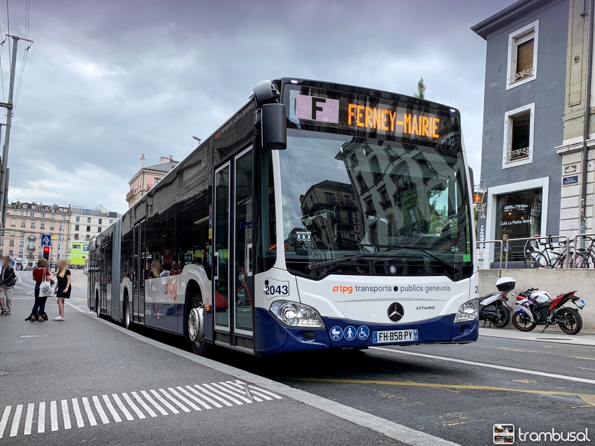 Bourg-en-Bresse, Mercedes-Benz Citaro C2 G # 2043