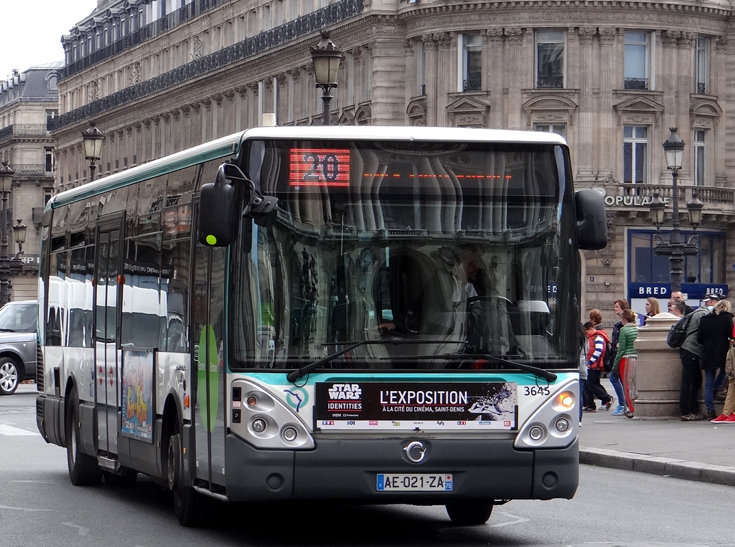 Париж, Irisbus Citelis Line № 3645