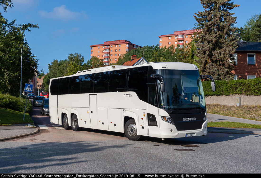 Стокгольм, Scania Touring HD (Higer A80T) № YAC 448