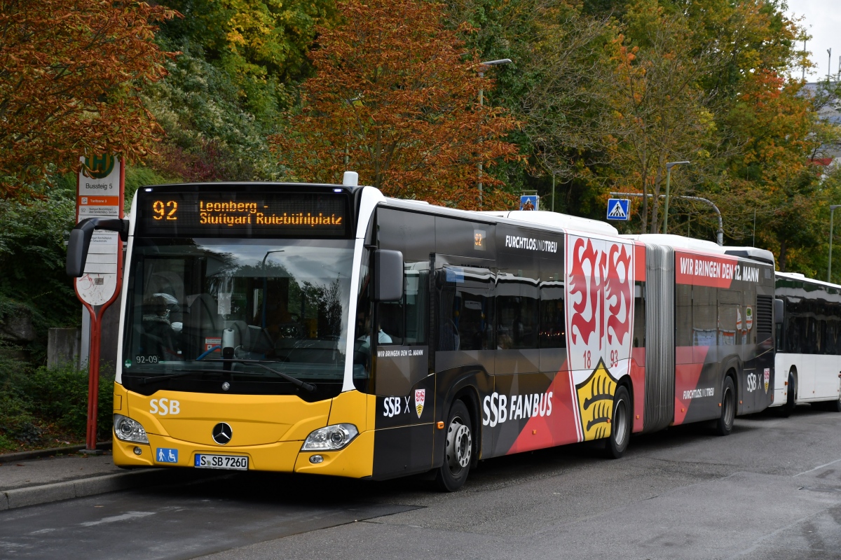 Stuttgart, Mercedes-Benz Citaro C2 G # 7260