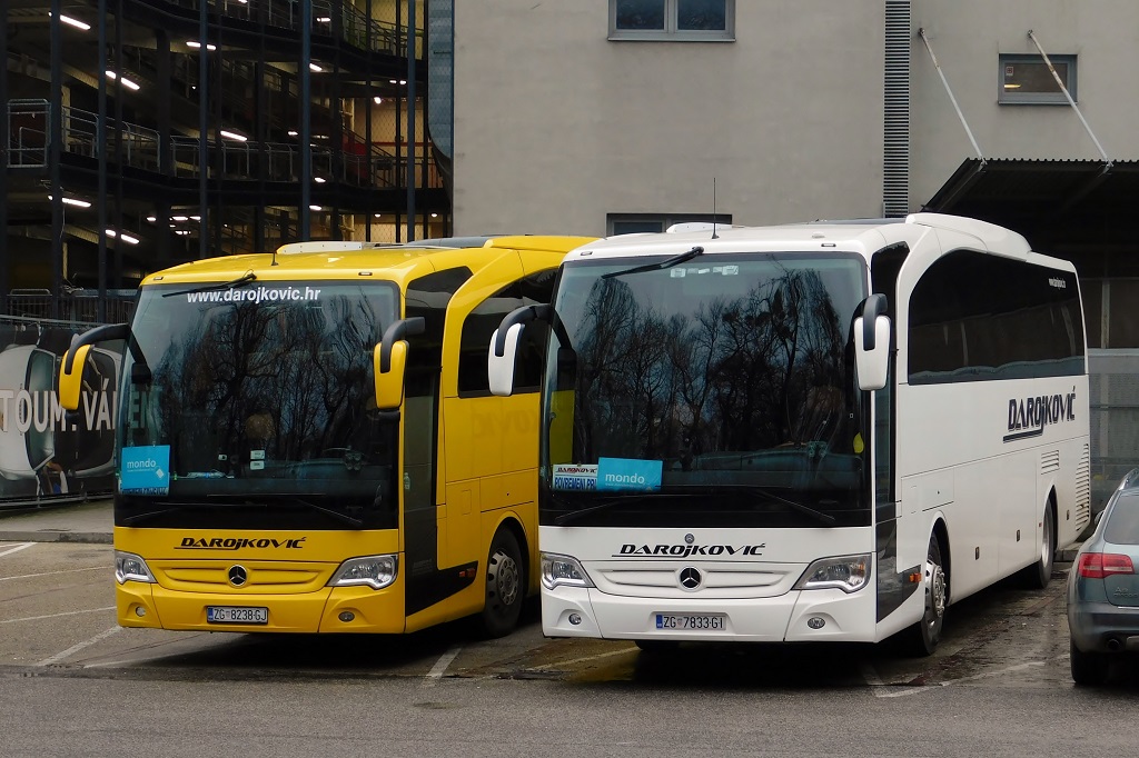 Zagreb, Mercedes-Benz Travego O580-15RHD # ZG 8238-GJ; Zagreb, Mercedes-Benz Travego O580-15RHD # ZG 8353-FS