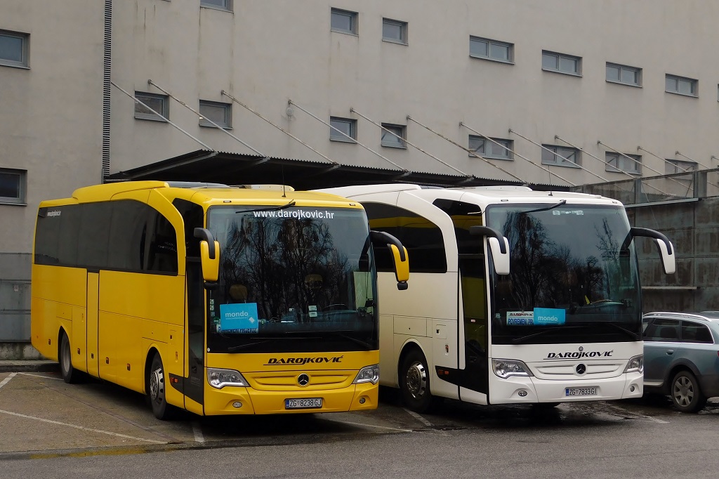 Zagreb, Mercedes-Benz Travego O580-15RHD # ZG 7833-GI; Zagreb, Mercedes-Benz Travego O580-15RHD # ZG 8238-GJ