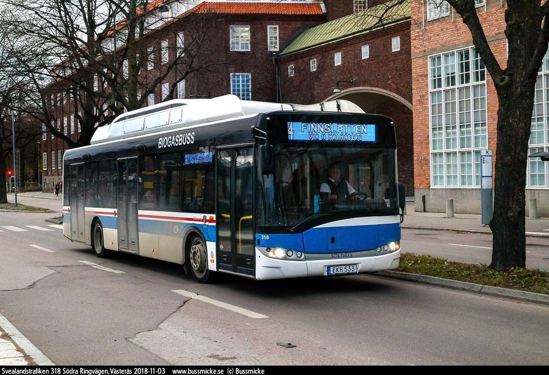 Västerås, Solaris Urbino III 12 CNG # 318