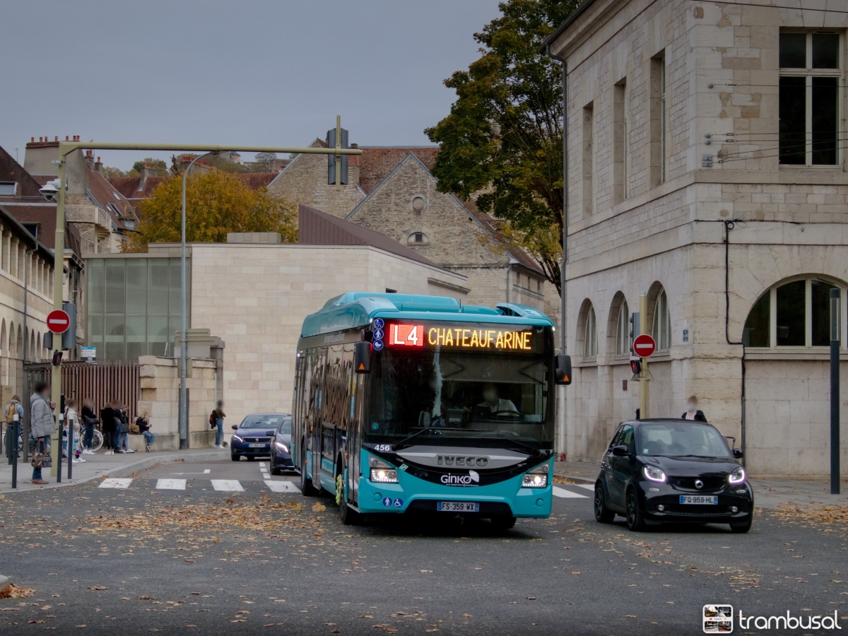 Besançon, IVECO Urbanway 12M CNG BHNS # 456