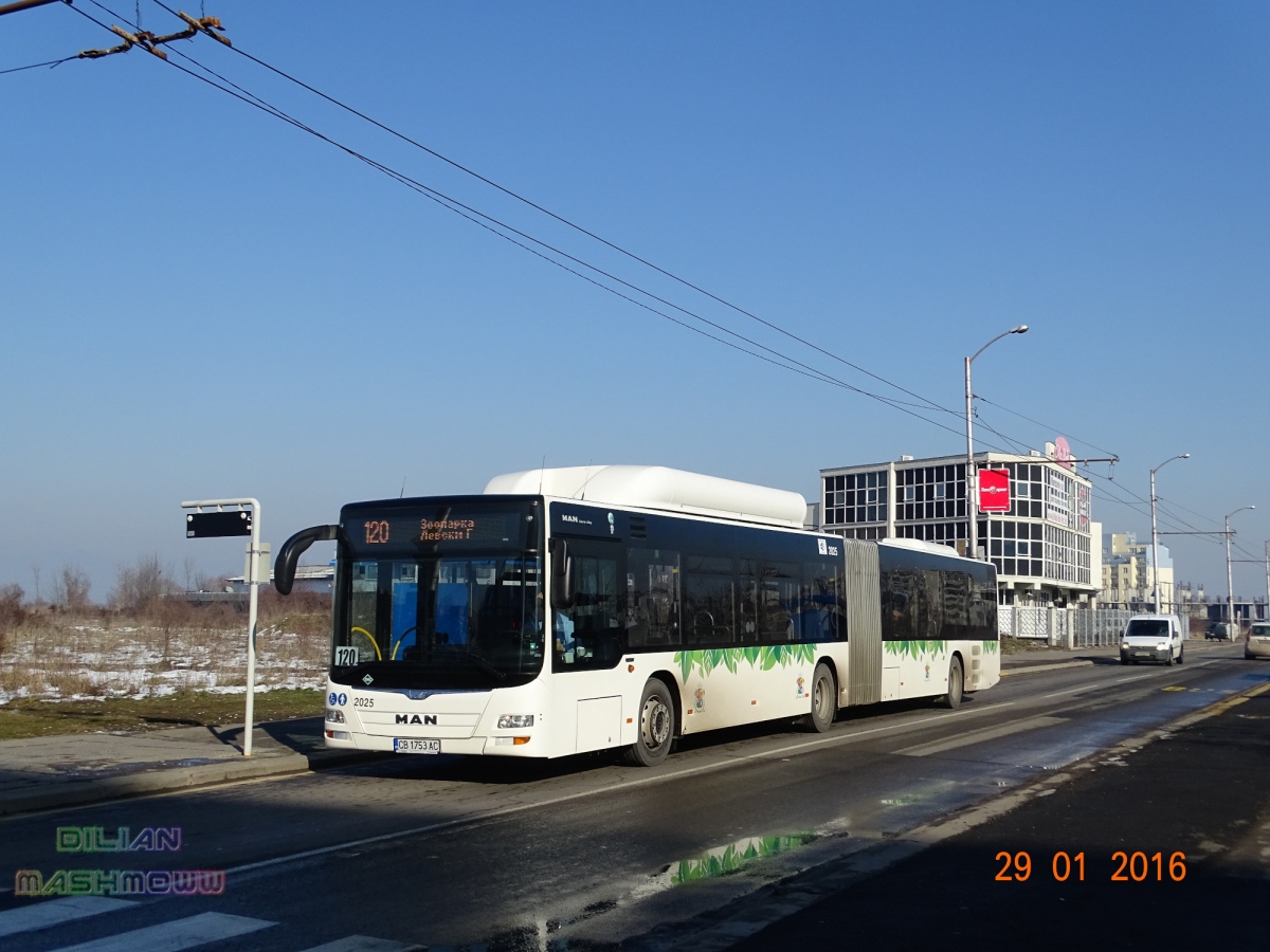 Sofia, MAN A23 Lion's City G NG313 CNG No. 2025