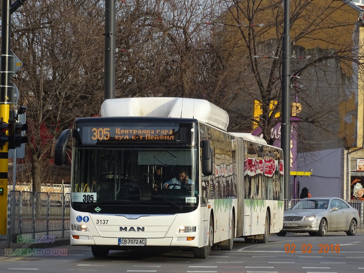 Sofia, MAN A23 Lion's City G NG313 CNG č. 3137
