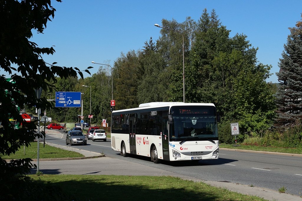Liberec, IVECO Crossway LE Line 12M č. 6L0 7861