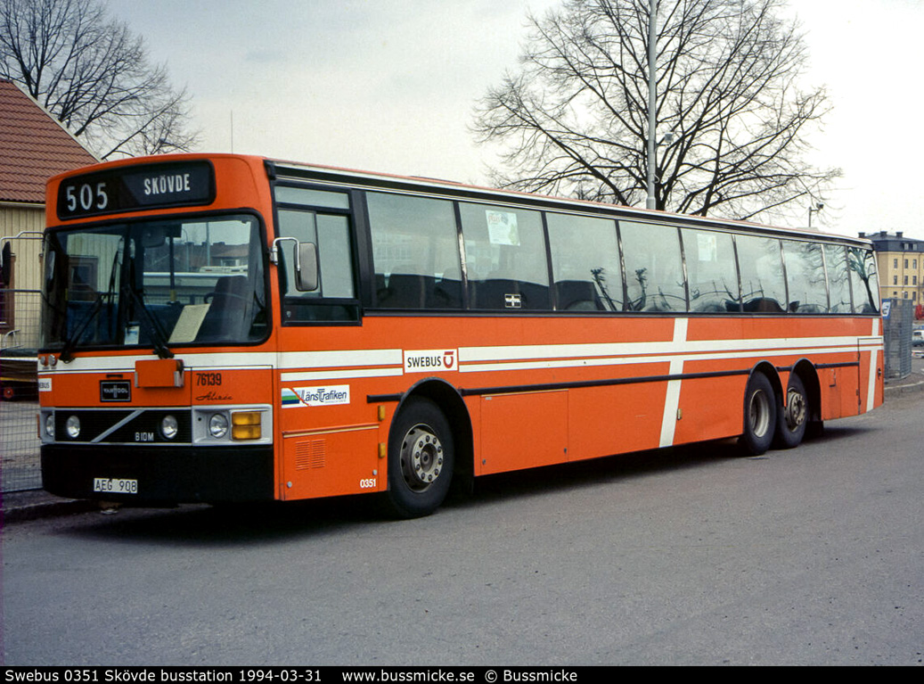 Skövde, Van Hool T8 Alizée 210 # 0351