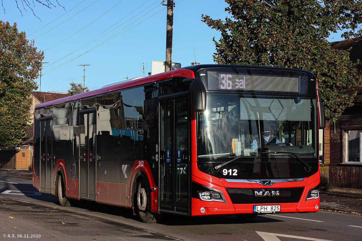 Kaunas, MAN 12C Lion's City NL330 EfficientHybrid №: 912