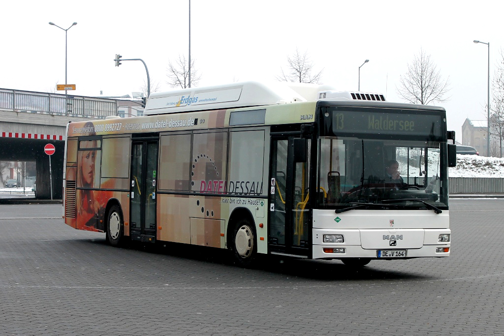 Dessau-Roßlau, MAN A21 NL313 CNG No. 164