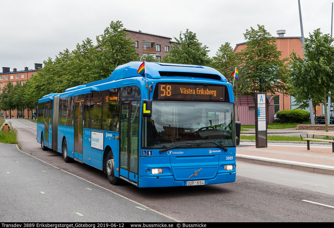 Göteborg, Volvo 7500 # 3889