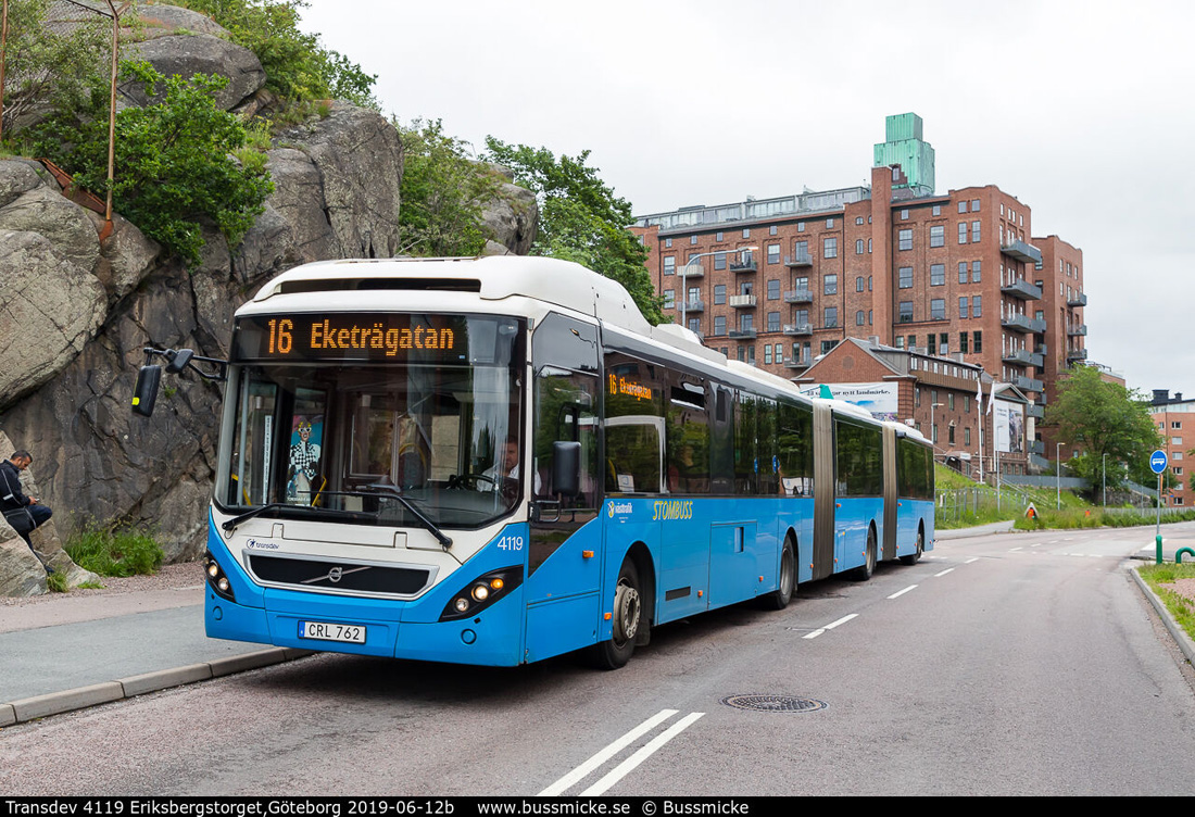 Gothenburg, Volvo 7500 Bi-Artic No. 4119