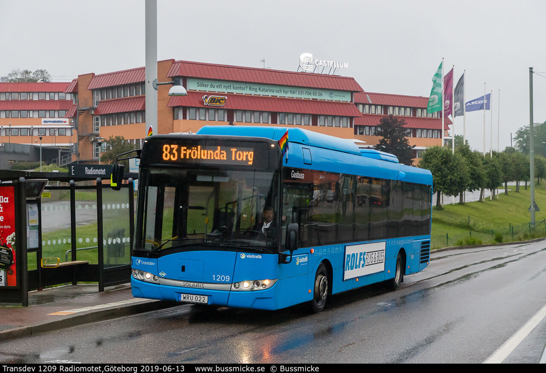 Gothenburg, Solaris Urbino III 12 LE CNG # 1209