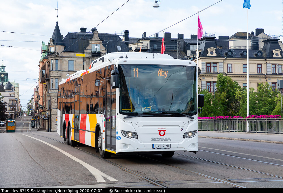 Norrköping, Scania Citywide LE Suburban 14.8M CNG # 6719