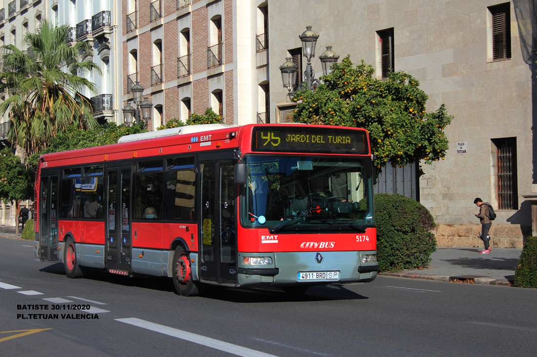Valencia, Hispano Citybus E (Renault Agora S) № 5174