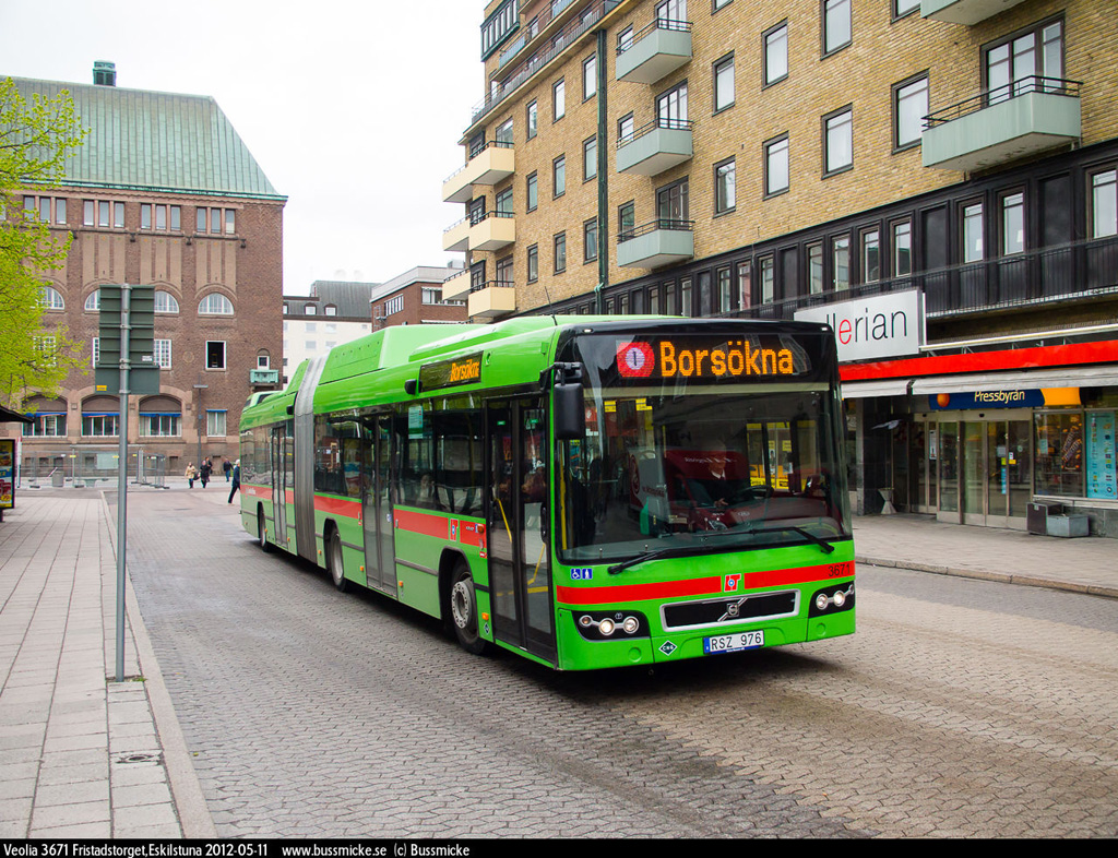 Nyköping, Volvo 7700A CNG # 3671