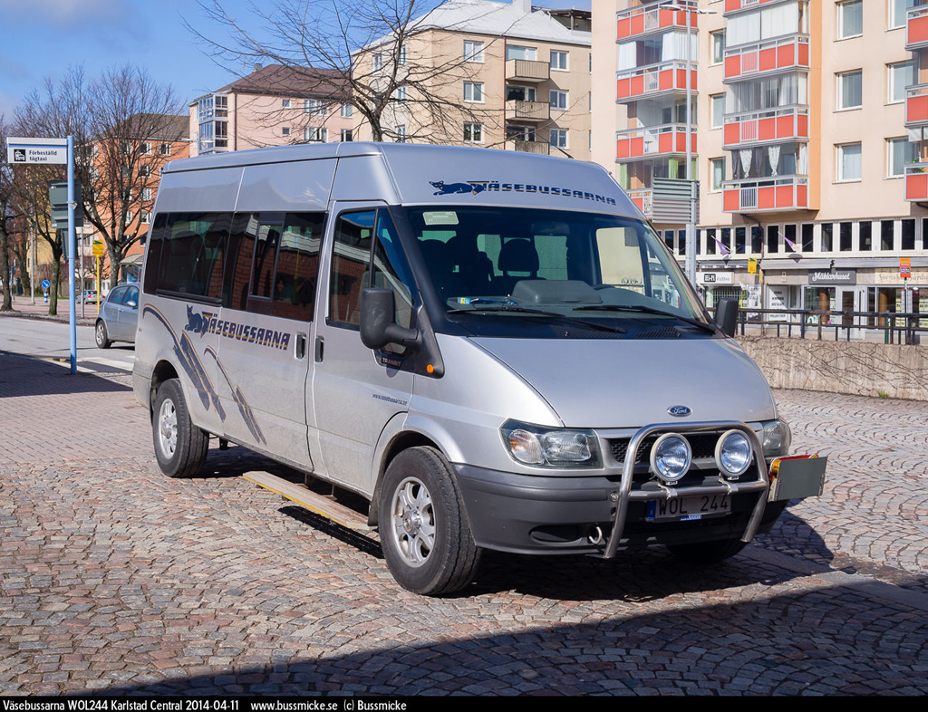 Karlstad, Ford Transit 350L Bus # WOL 244