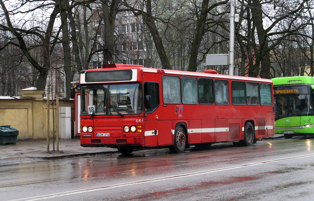 Kaunas, Scania CN113CLB № 664