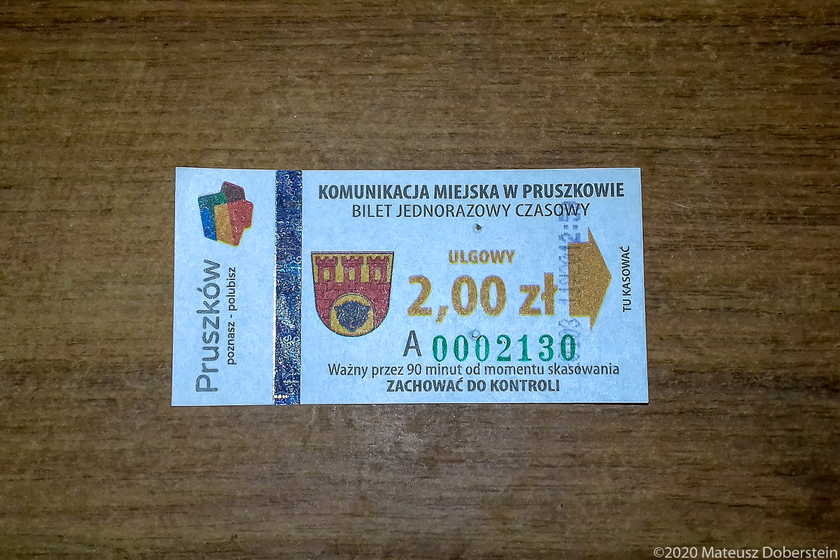 Прушков — Tickets; Проездные документы