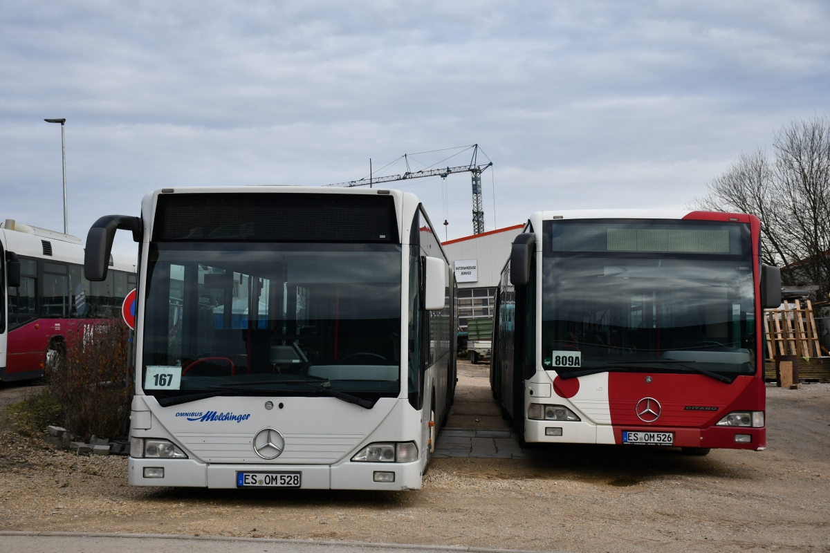 Esslingen am Neckar, Mercedes-Benz O530 Citaro G č. 528; Esslingen am Neckar, Mercedes-Benz O530 Citaro G č. 526