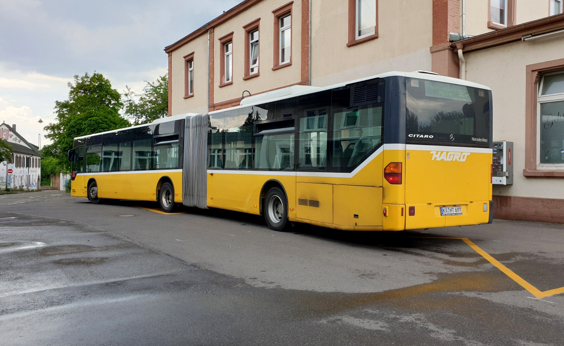 Karlsruhe, Mercedes-Benz O530 Citaro G # KA-HT 697; Freiburg im Breisgau — SEV Elztalbahn