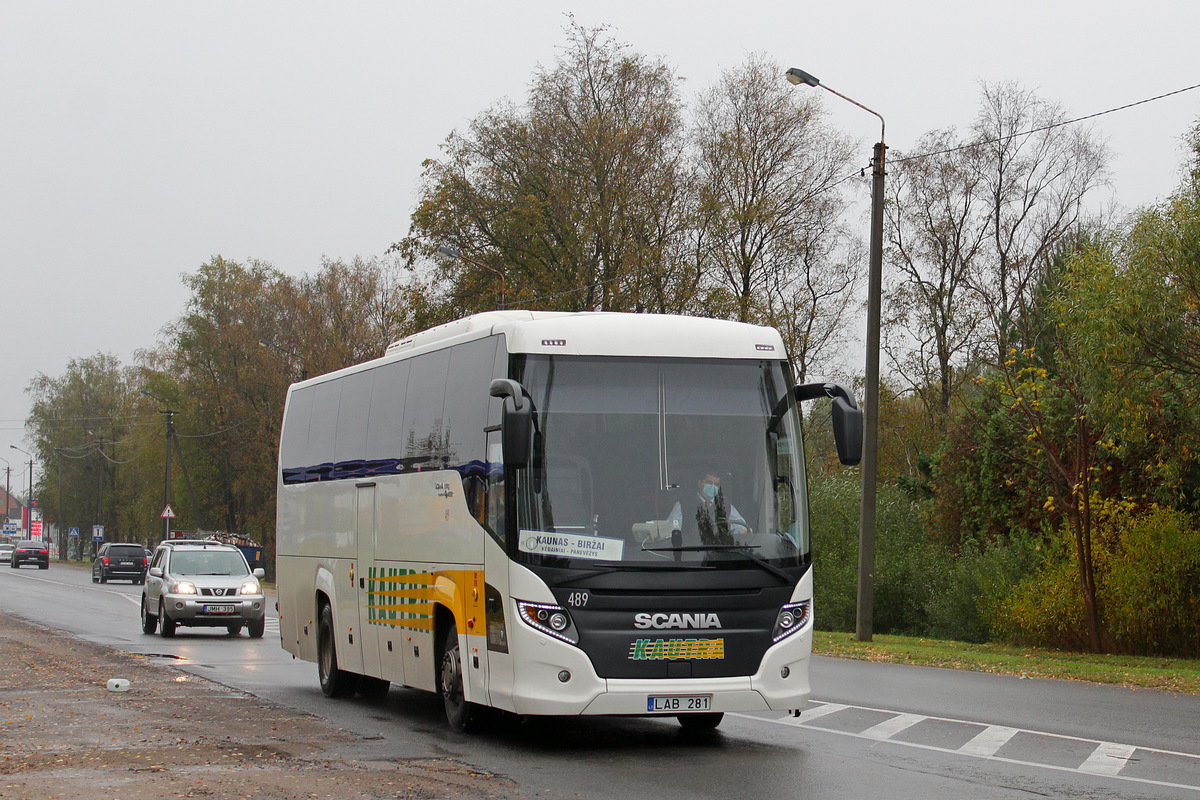 Kaunas, Scania Touring HD (Higer A80T) č. 489