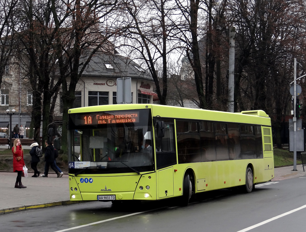 Lviv, MAZ-203.069 No. АА 9855 ТО