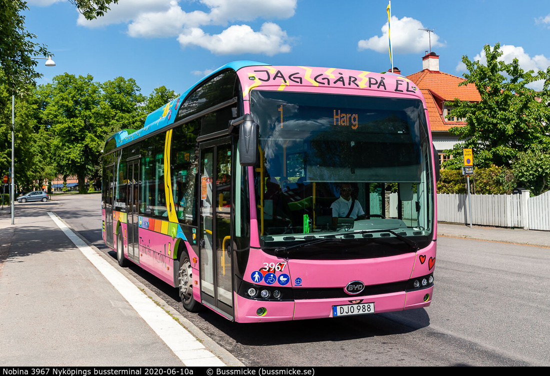 Nyköping, BYD K9UB č. 3967