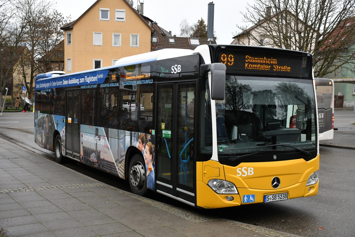 Stuttgart, Mercedes-Benz Citaro C2 Hybrid # 5238