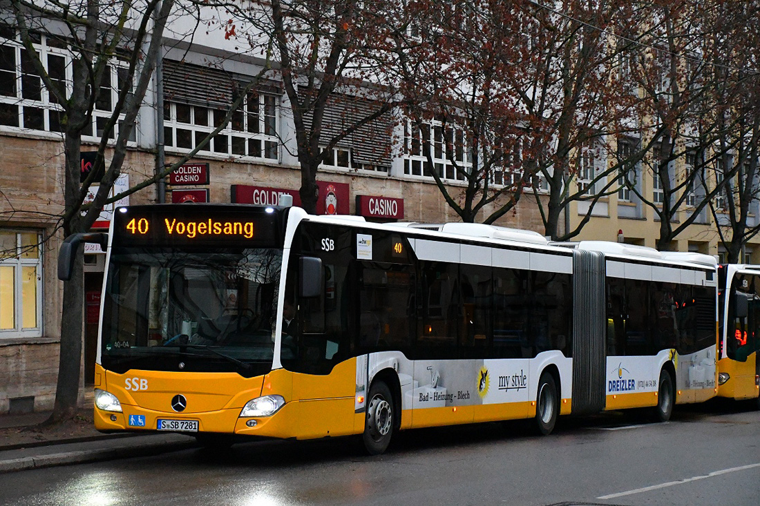Stuttgart, Mercedes-Benz Citaro C2 G # 7281