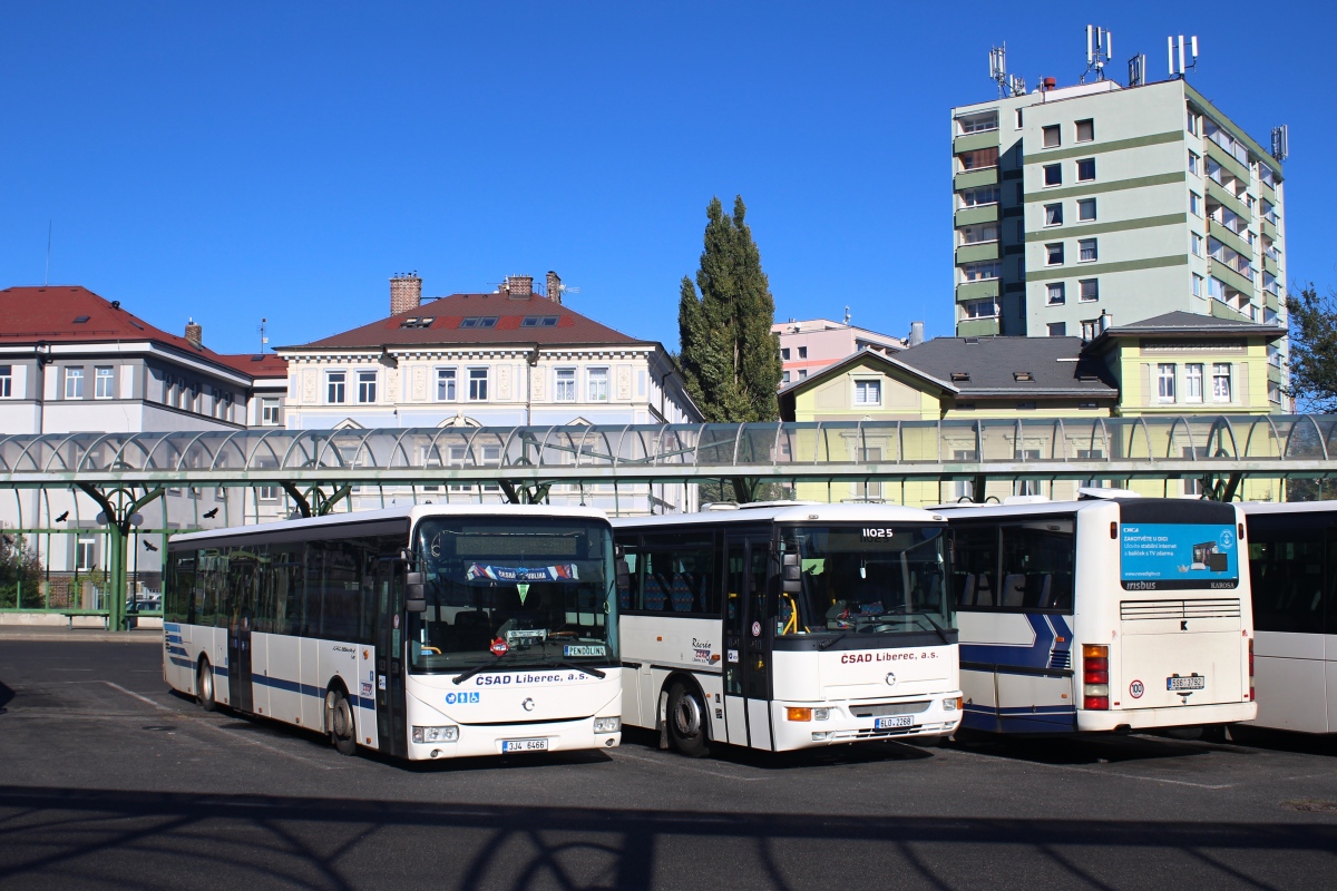 Liberec, Irisbus Crossway LE 12.8M # 3J4 6466; Liberec, Karosa C954E.1360 # 5S6 3792