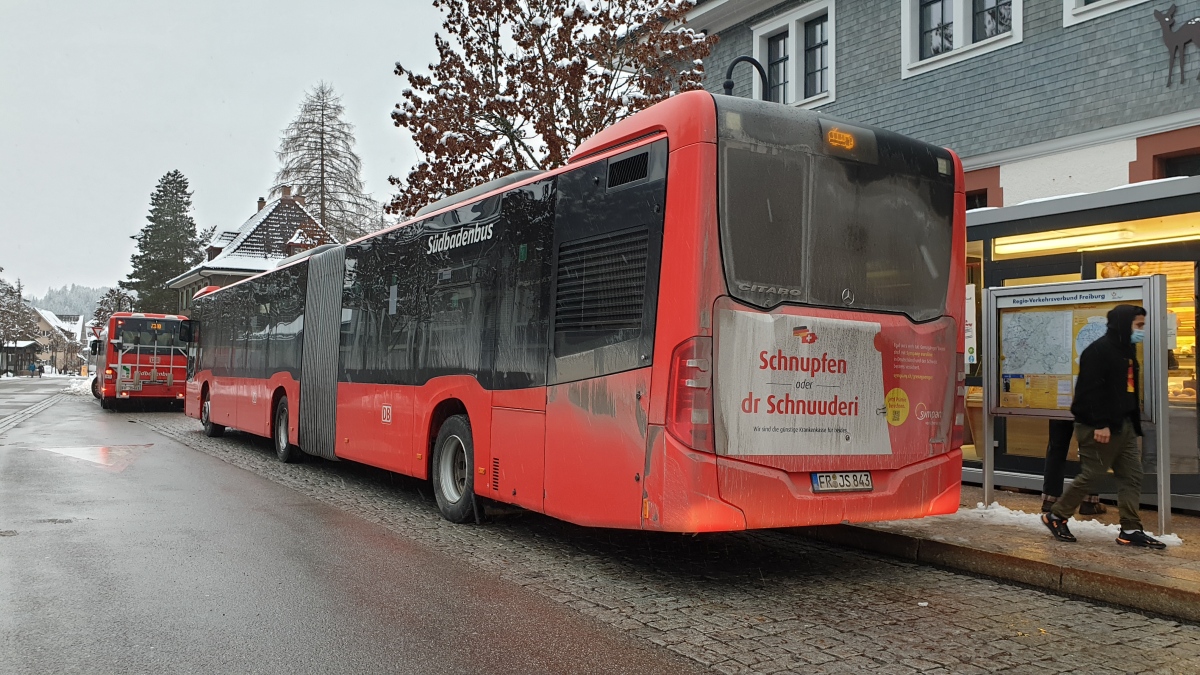Freiburg im Breisgau, Mercedes-Benz Citaro C2 G # FR-JS 843; Freiburg im Breisgau — SEV Höllentalbahn