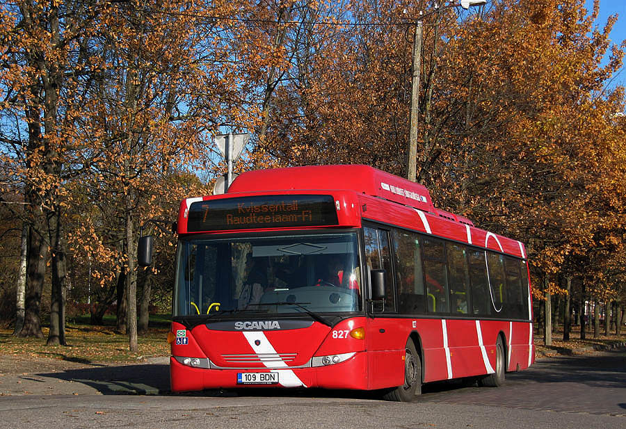Tartu, Scania OmniCity CN270UB 4x2EB CNG č. 827