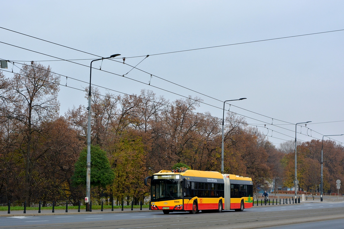 Warsaw, Solaris Urbino IV 18 electric č. 5934