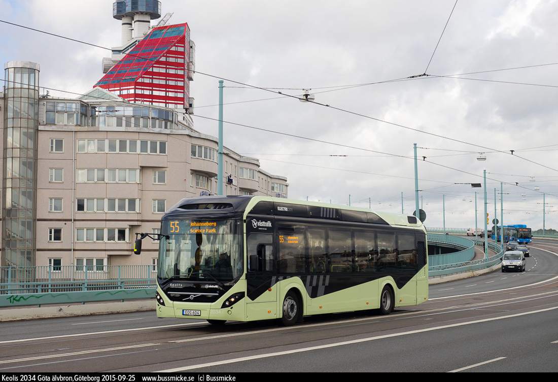 Gothenburg, Volvo 7900 Electric Hybrid # 2034