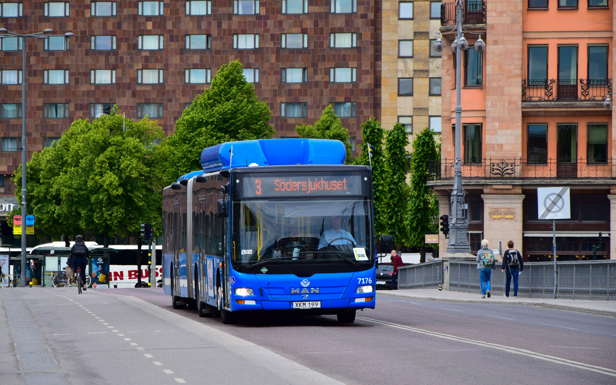Стокгольм, MAN A23 Lion's City G NG313 CNG № 7176