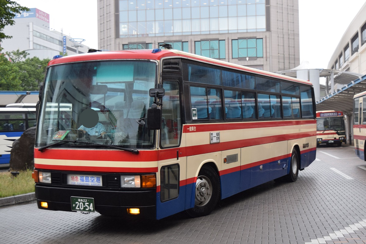 Koriyama, Mitsubishi Fuso Aero Bus (MS7) № 福島22か2054