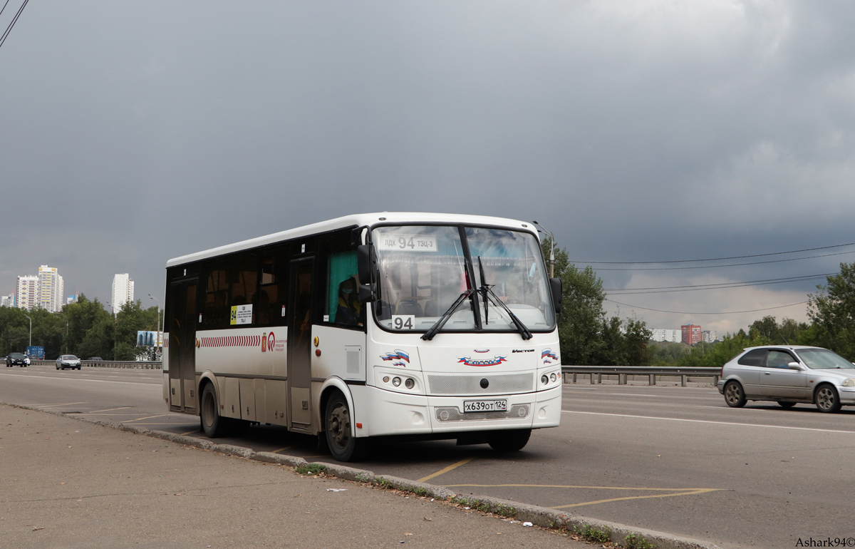 Krasnoyarsk, PAZ-320412-05 "Вектор" (3204CR, 3204CF) # Х 639 ОТ 124